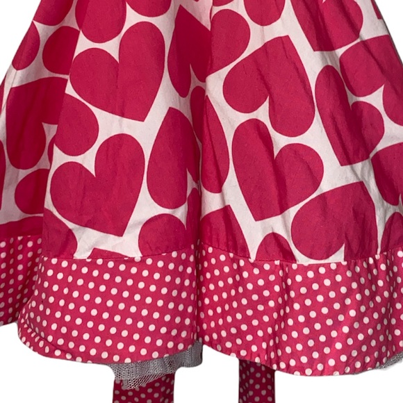 Polka Tots Heart Dress 24M, EUC, Perfect everyday/party/photo shoot - Picture 3 of 9